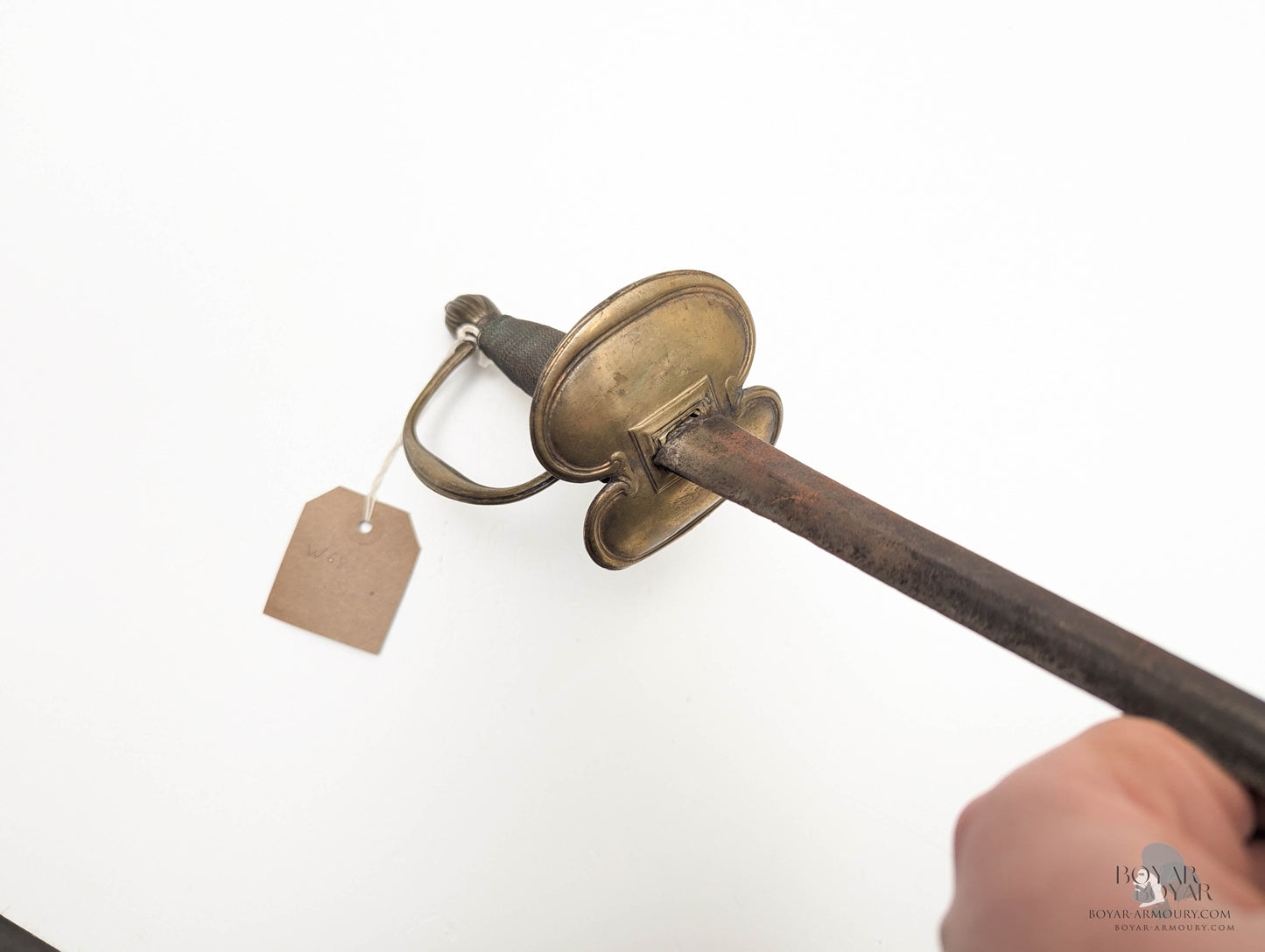 French Brass-Hilted Smallsword Sword