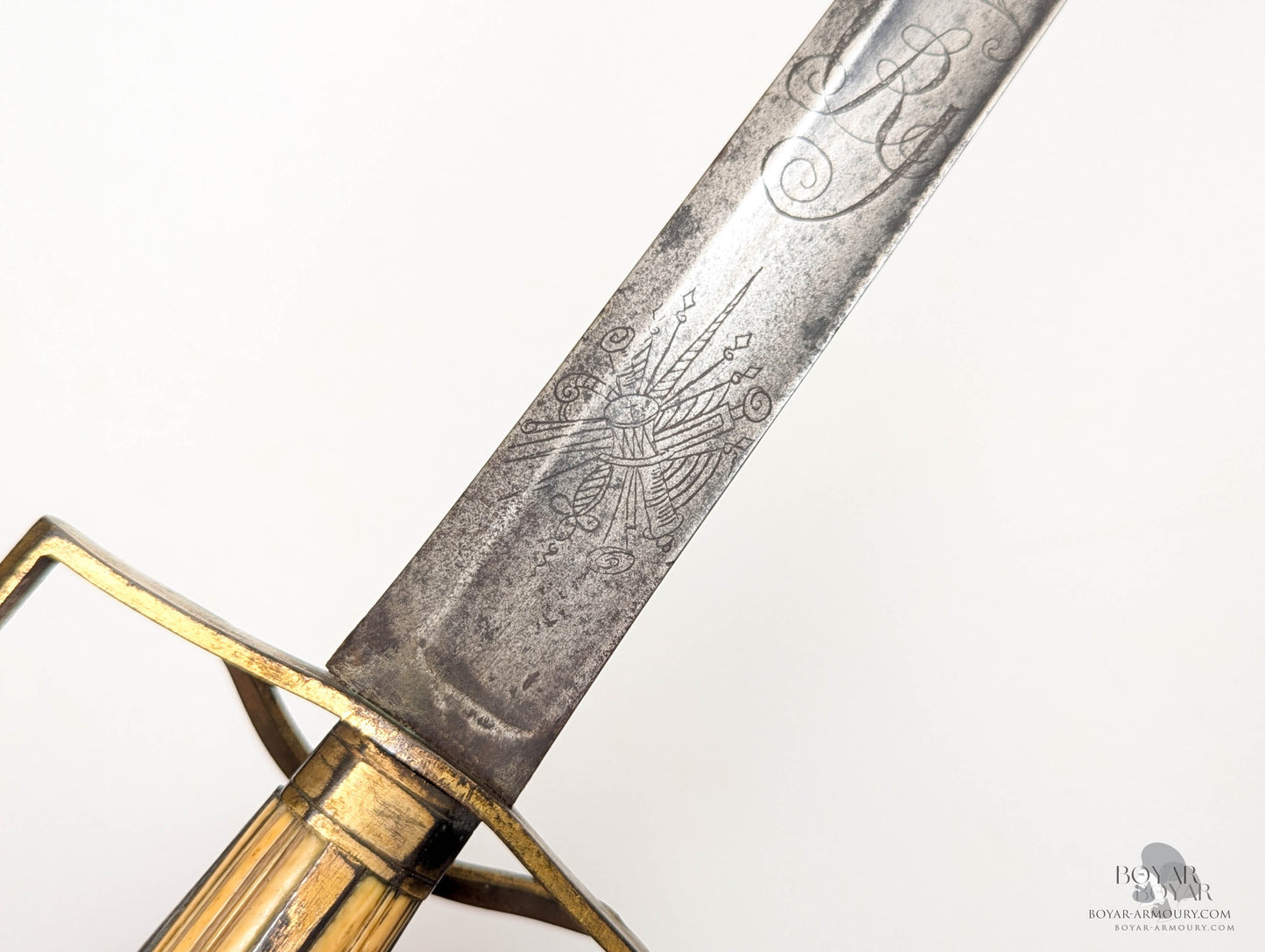 Georgian Brass-Hilted Spadroon Sword