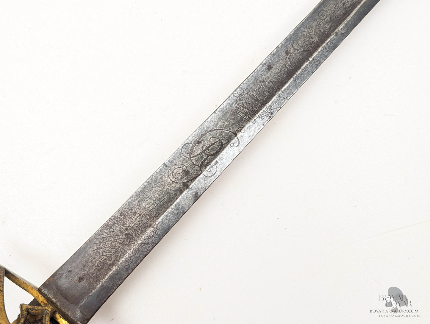Georgian Brass-Hilted Spadroon Sword