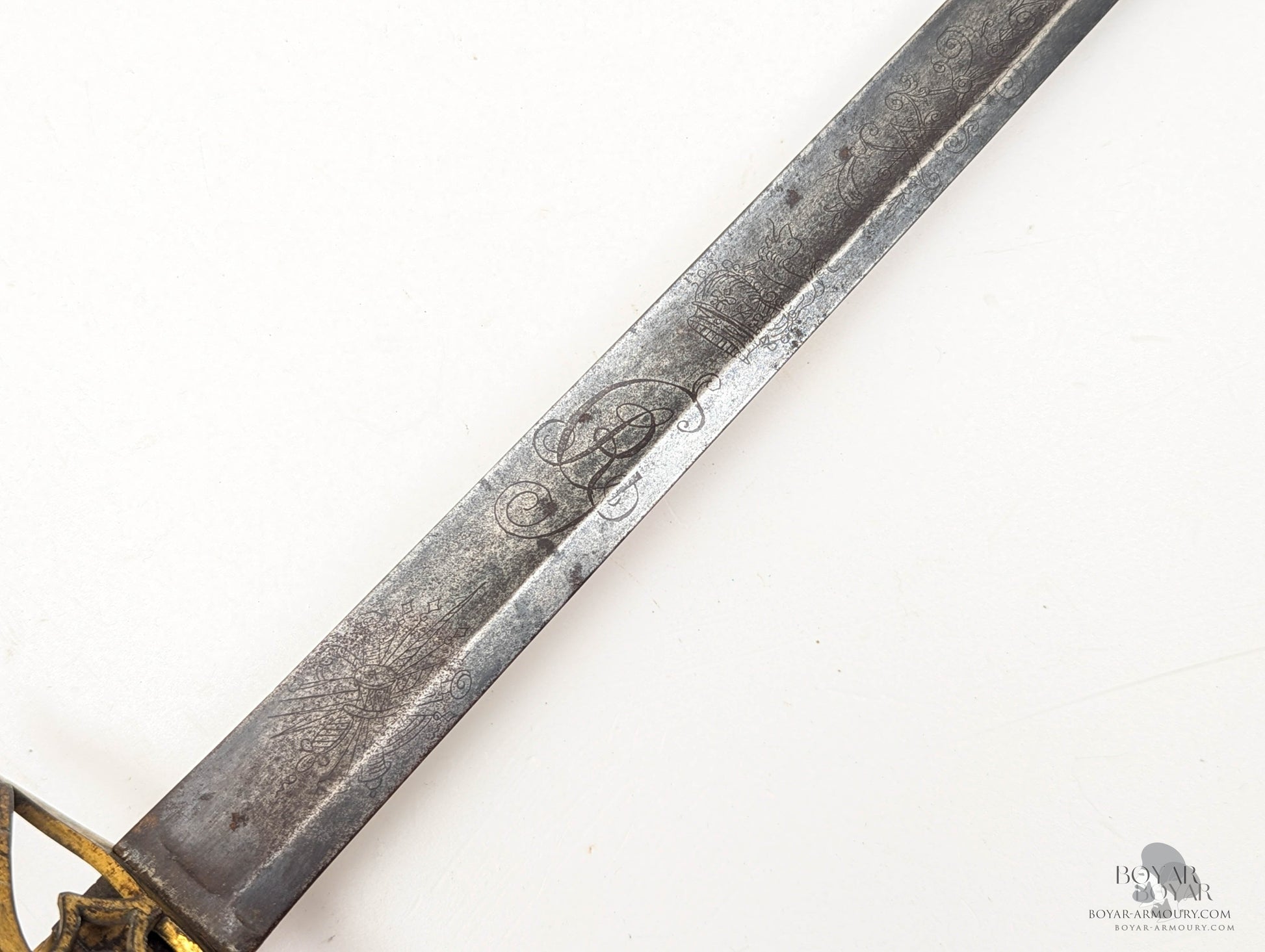 Georgian Brass-Hilted Spadroon Sword
