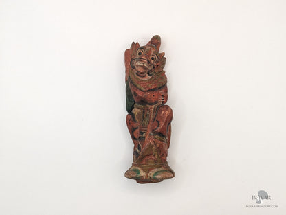 Hanuman Kris Hilt Carved Wood