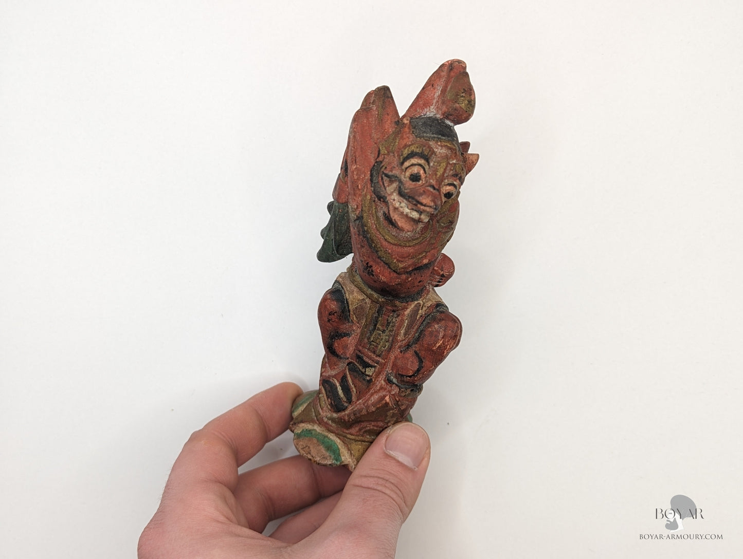 Hanuman Kris Hilt Carved Wood