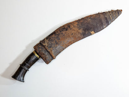 Horn Hilted Nepalese Kukri Crescent Moon Dagger