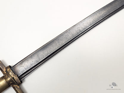 Hunting Sword Faux Damascus Sword