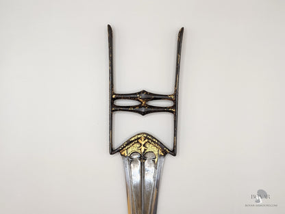 Indian Katar Wootz And Gold Dagger