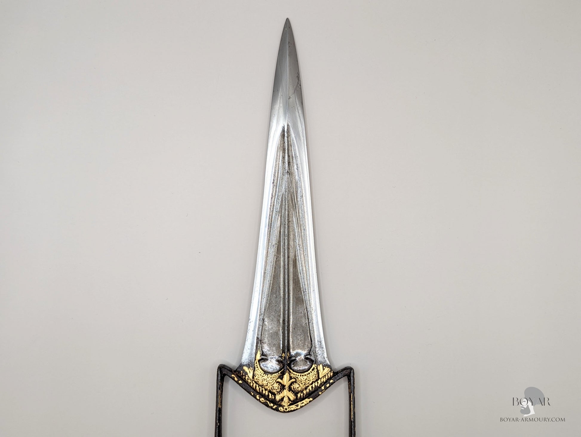 Indian Katar Wootz And Gold Dagger