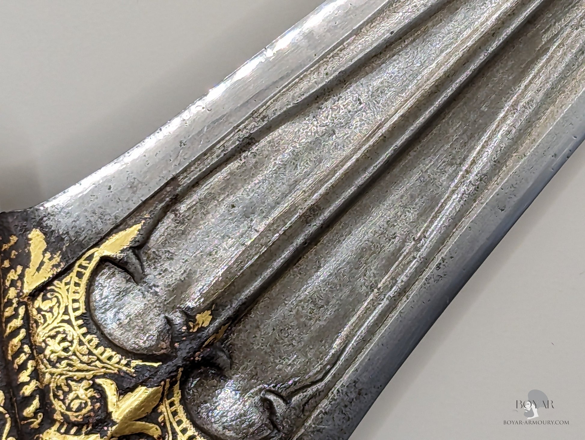 Indian Katar Wootz And Gold Dagger