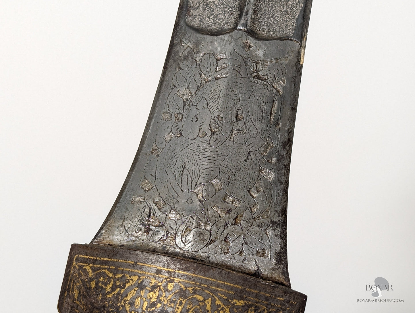 Large Persian Khanjar Fine Wootz Blade Dagger