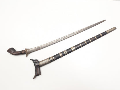 Long Silver Mounted Kris Dagger