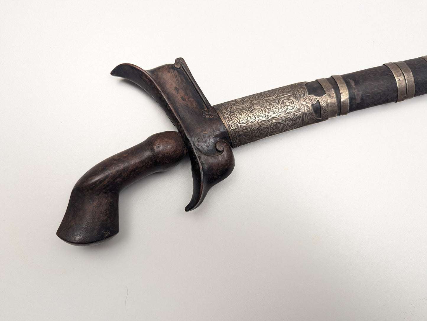 Long Silver Mounted Kris Dagger