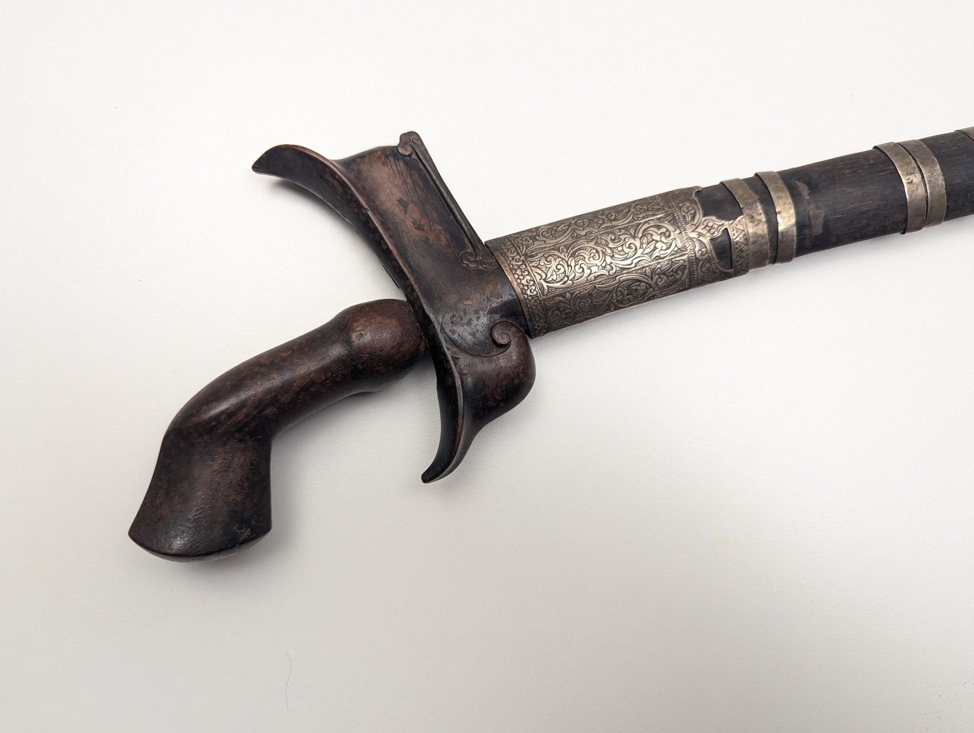 Long Silver Mounted Kris Dagger