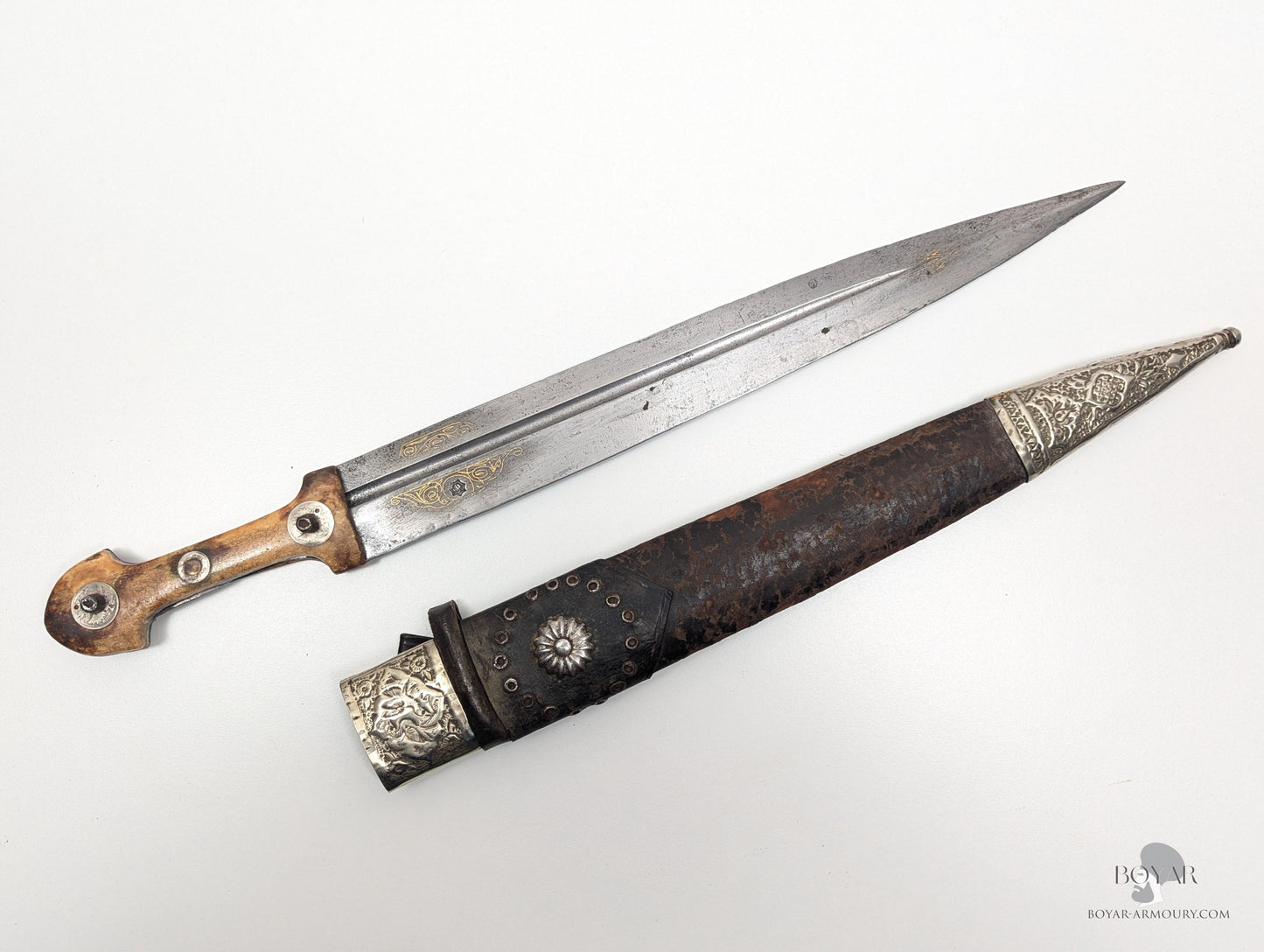 Ottoman Kindjal Gold Koftgari Sword