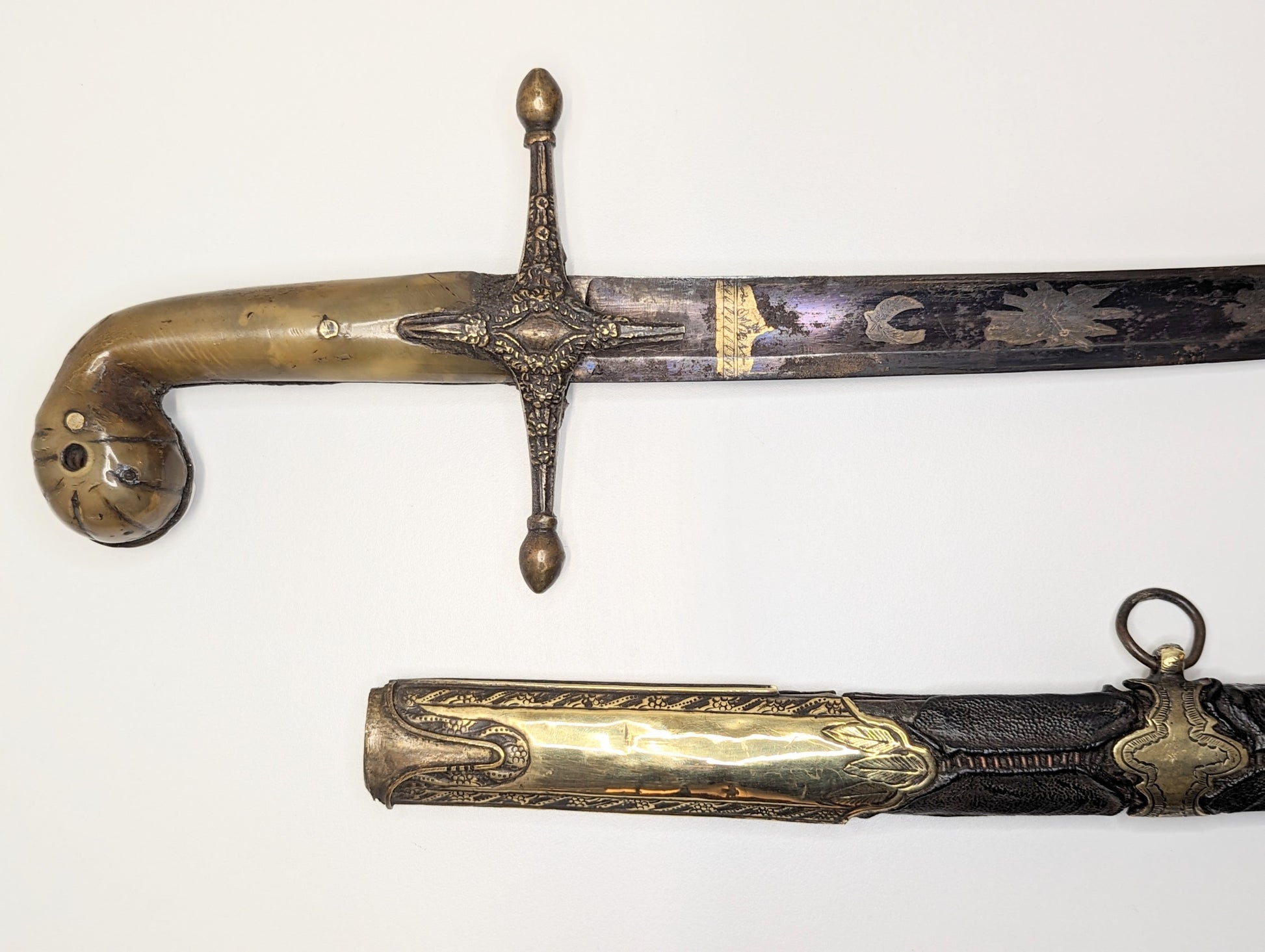 Shamshir Blue & Gilt Blade Sword