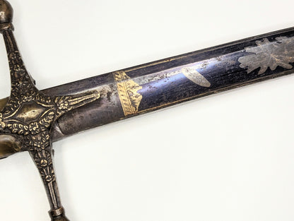 Shamshir Blue & Gilt Blade Sword