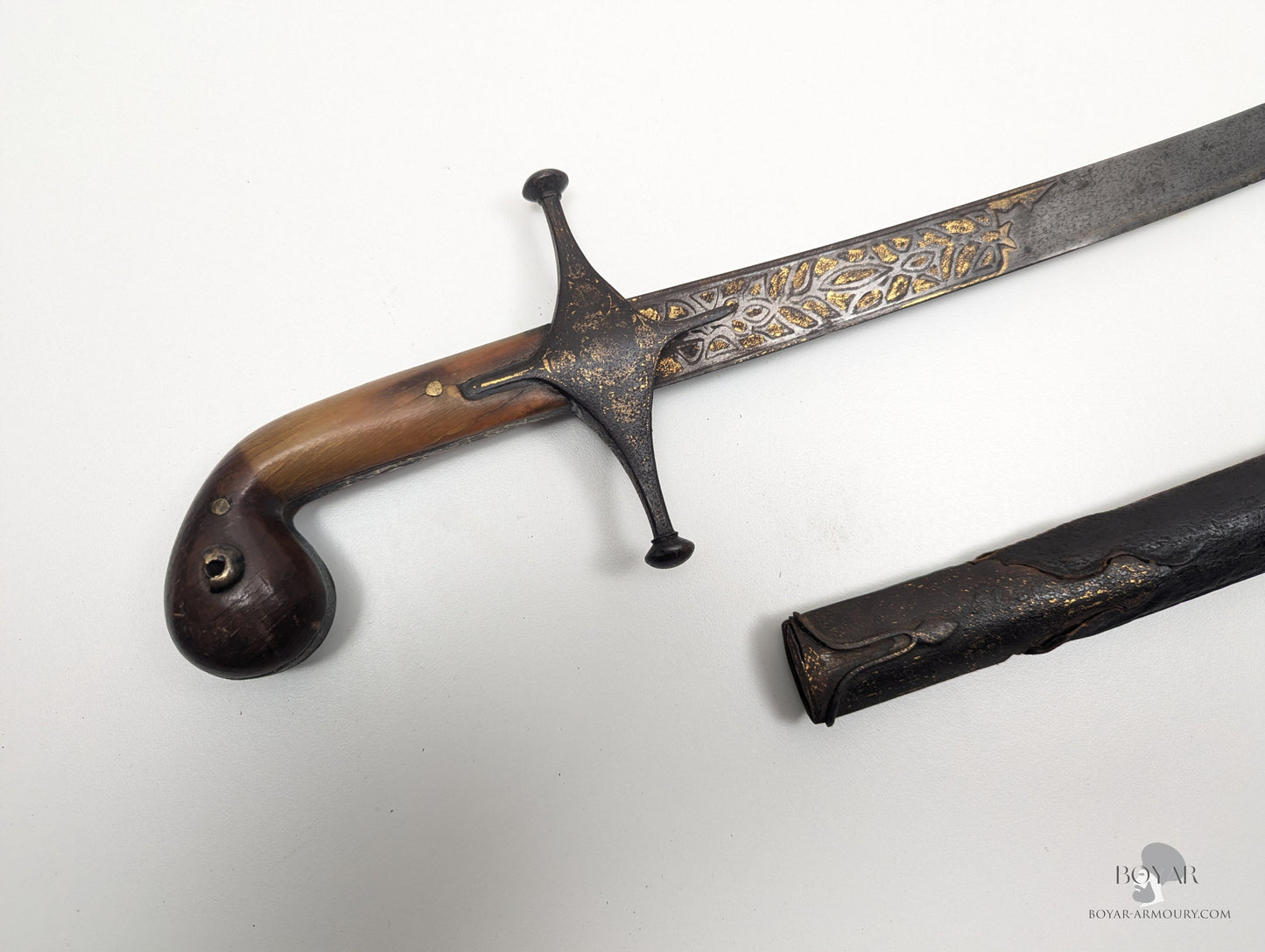 Ottoman Shamshir Rhino Hilt Sword