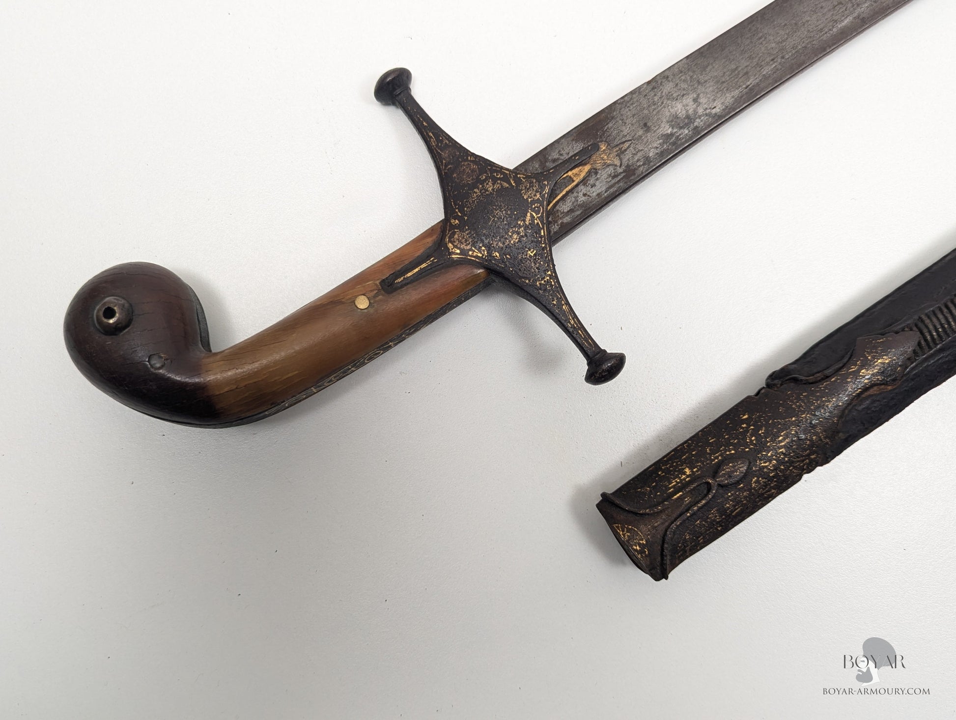 Ottoman Shamshir Rhino Hilt Sword