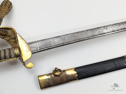 Royal Navy Officer’s Pipeback Sword