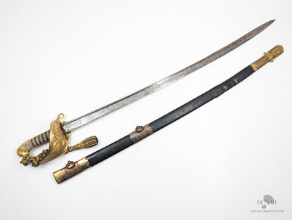 Royal Navy Officer’s Pipeback Sword