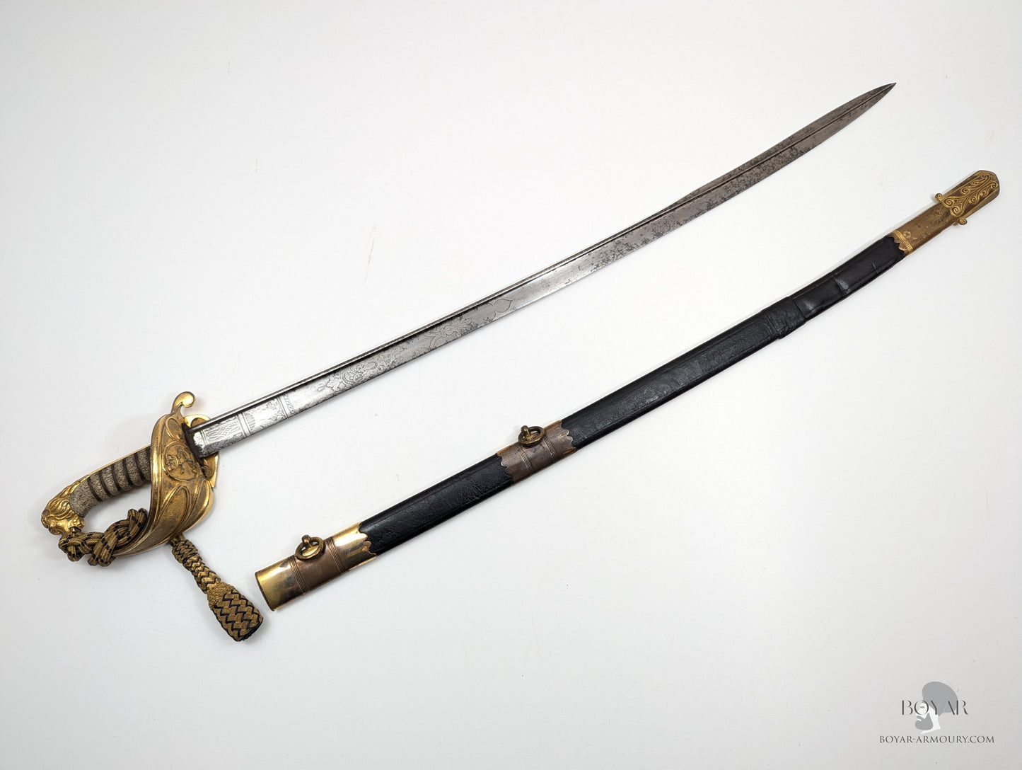 Royal Navy Officer’s Pipeback Sword