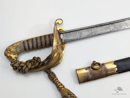 Royal Navy Officer’s Pipeback Sword