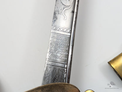 Royal Navy Officer’s Pipeback Sword