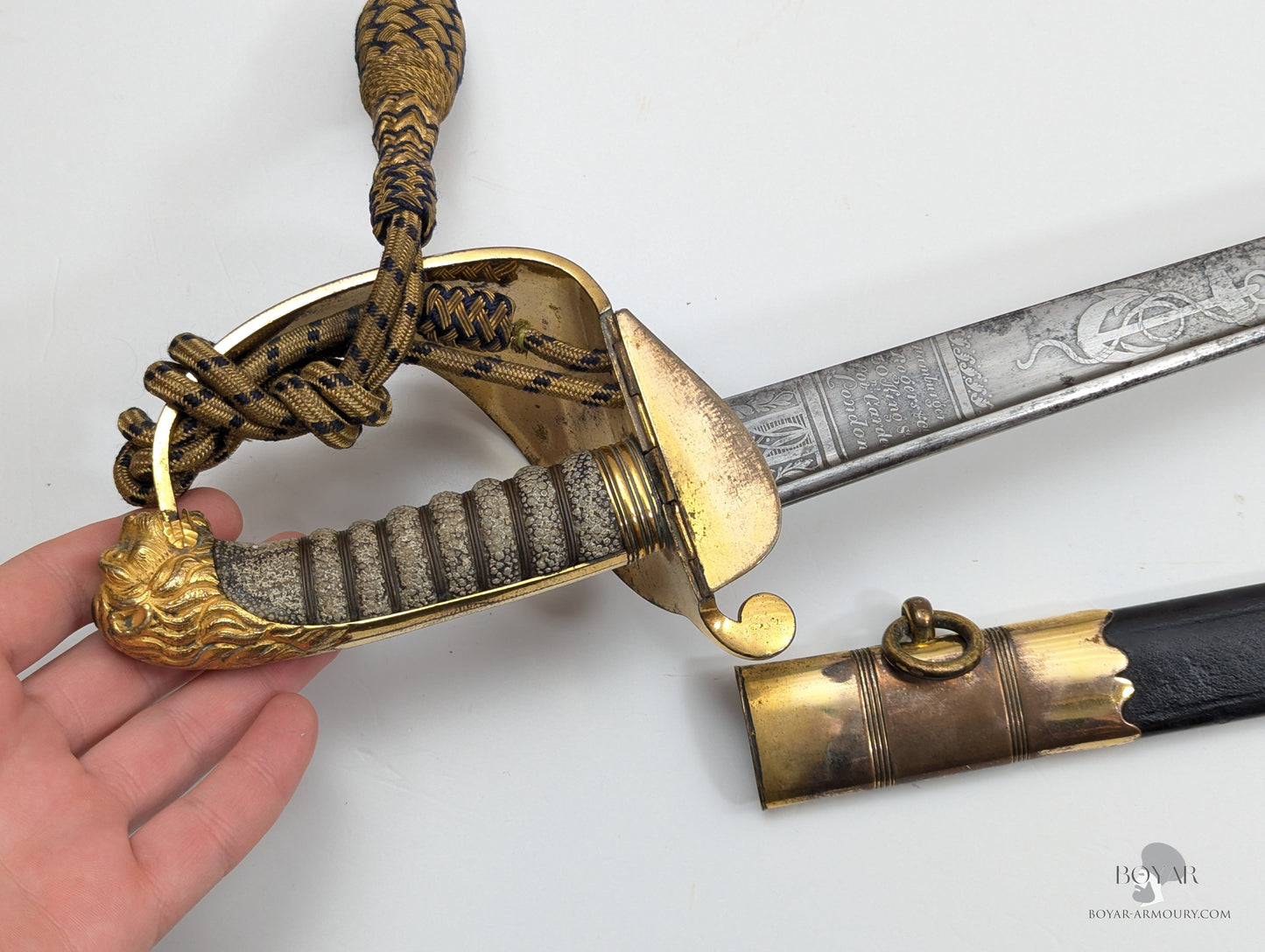 Royal Navy Officer’s Pipeback Sword