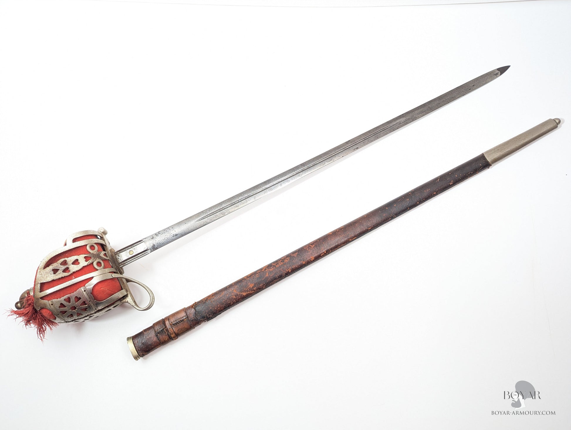 Scottish Basket Hilted Sword By Wilkinson Named Percy Hugh Mcmonagle Royal Scots Fusiliers