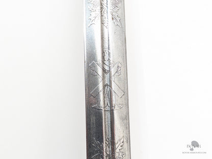 Scottish Basket Hilted Sword By Wilkinson Named Percy Hugh Mcmonagle Royal Scots Fusiliers