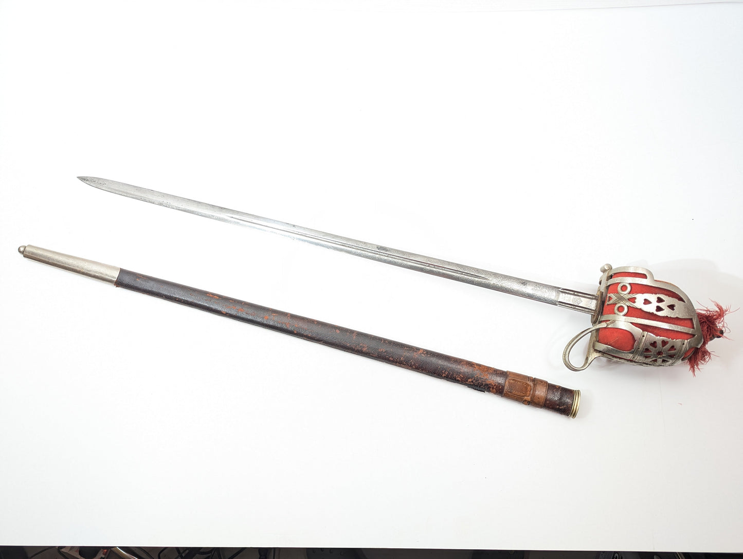 Scottish Basket Hilted Sword By Wilkinson Named Percy Hugh Mcmonagle Royal Scots Fusiliers