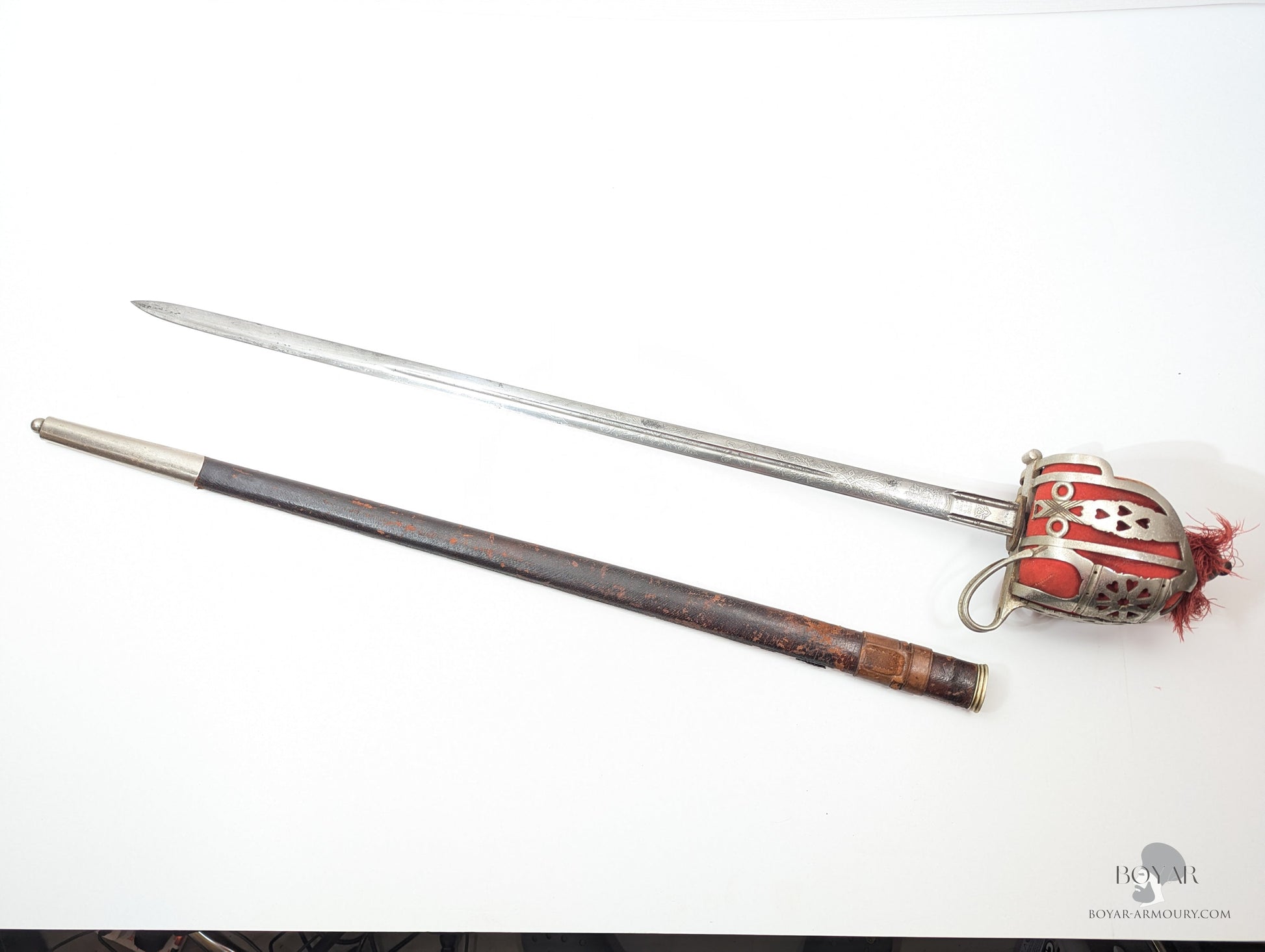 Scottish Basket Hilted Sword By Wilkinson Named Percy Hugh Mcmonagle Royal Scots Fusiliers