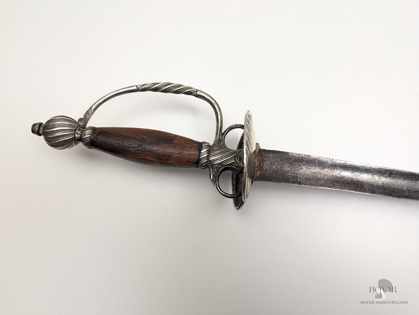 Silver Hilted Georgian Colichemarde Smallsword Sword