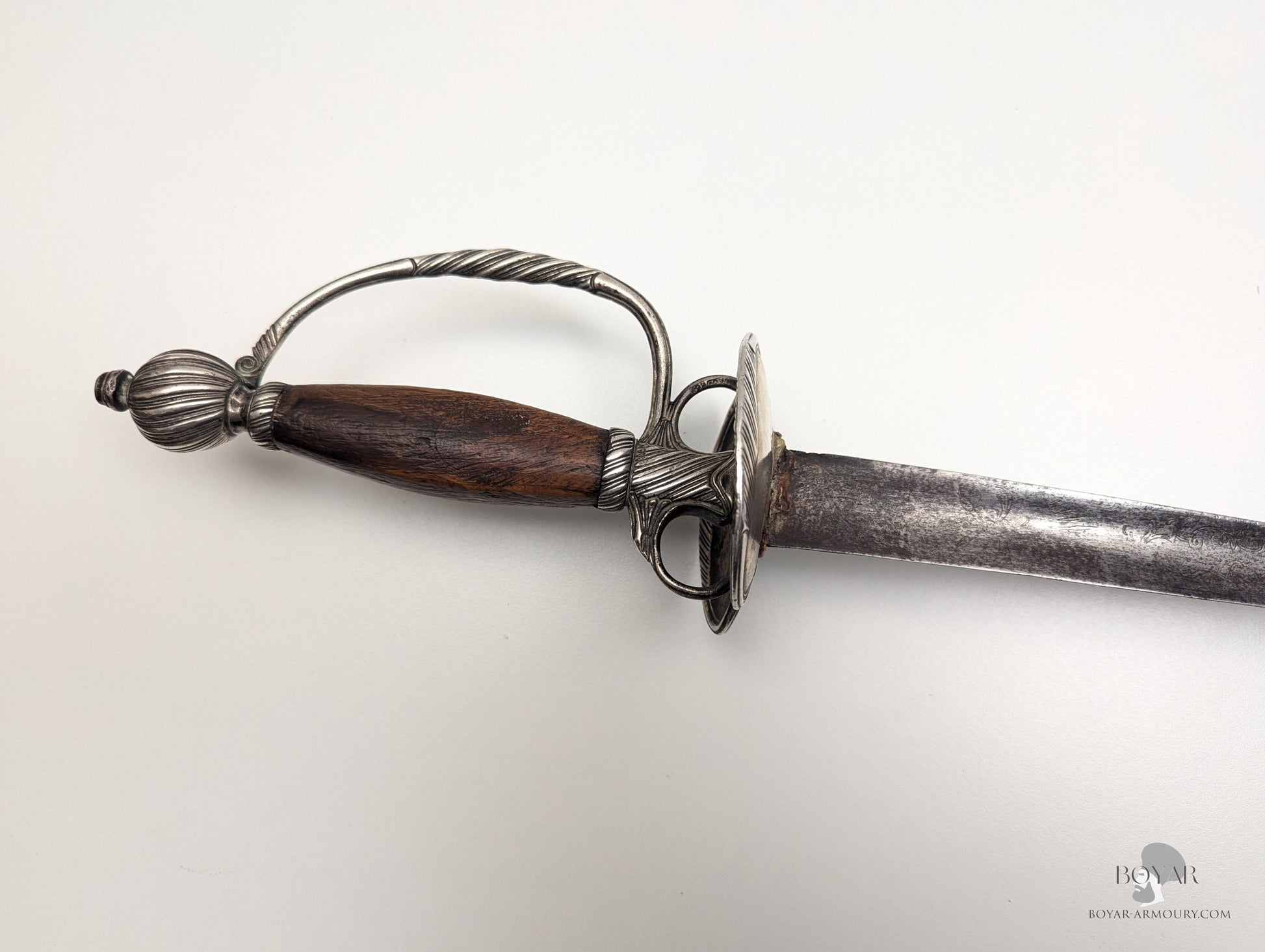 Silver Hilted Georgian Colichemarde Smallsword Sword