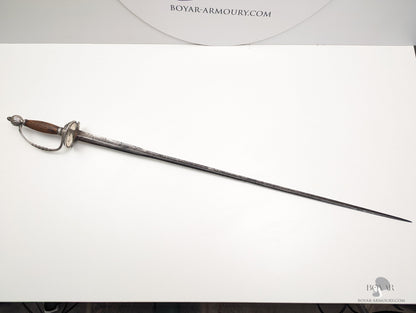 Silver Hilted Georgian Colichemarde Smallsword Sword