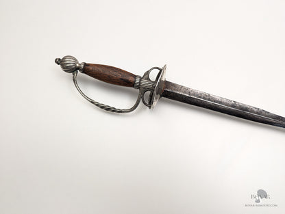 Silver Hilted Georgian Colichemarde Smallsword Sword