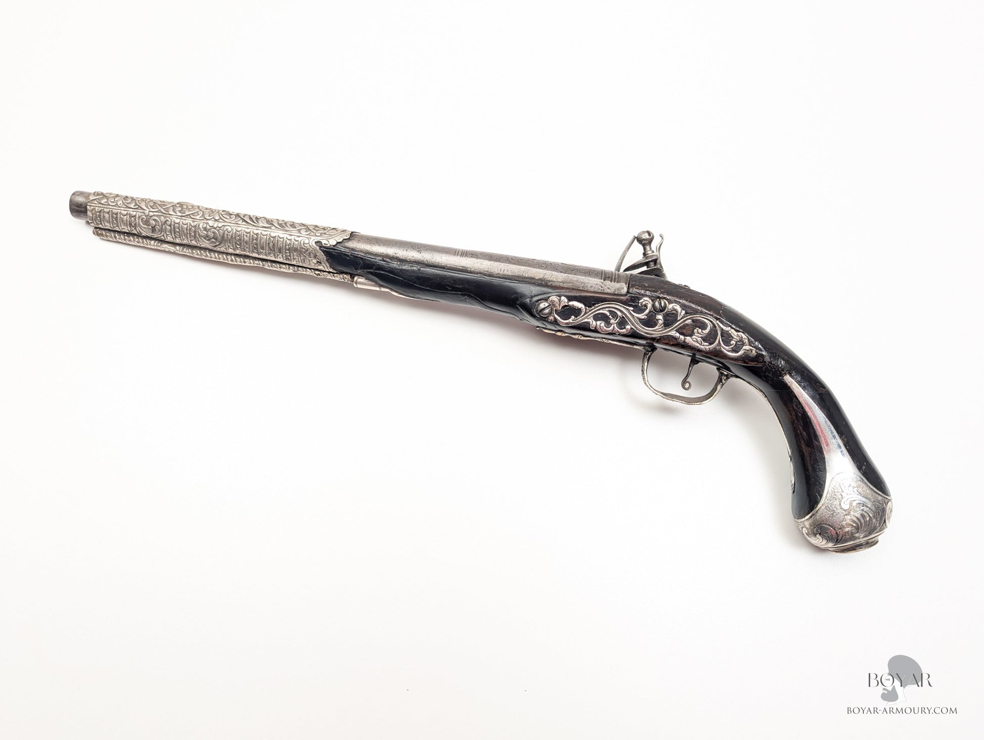 Silver Mounted Ottoman Pistol Pistol