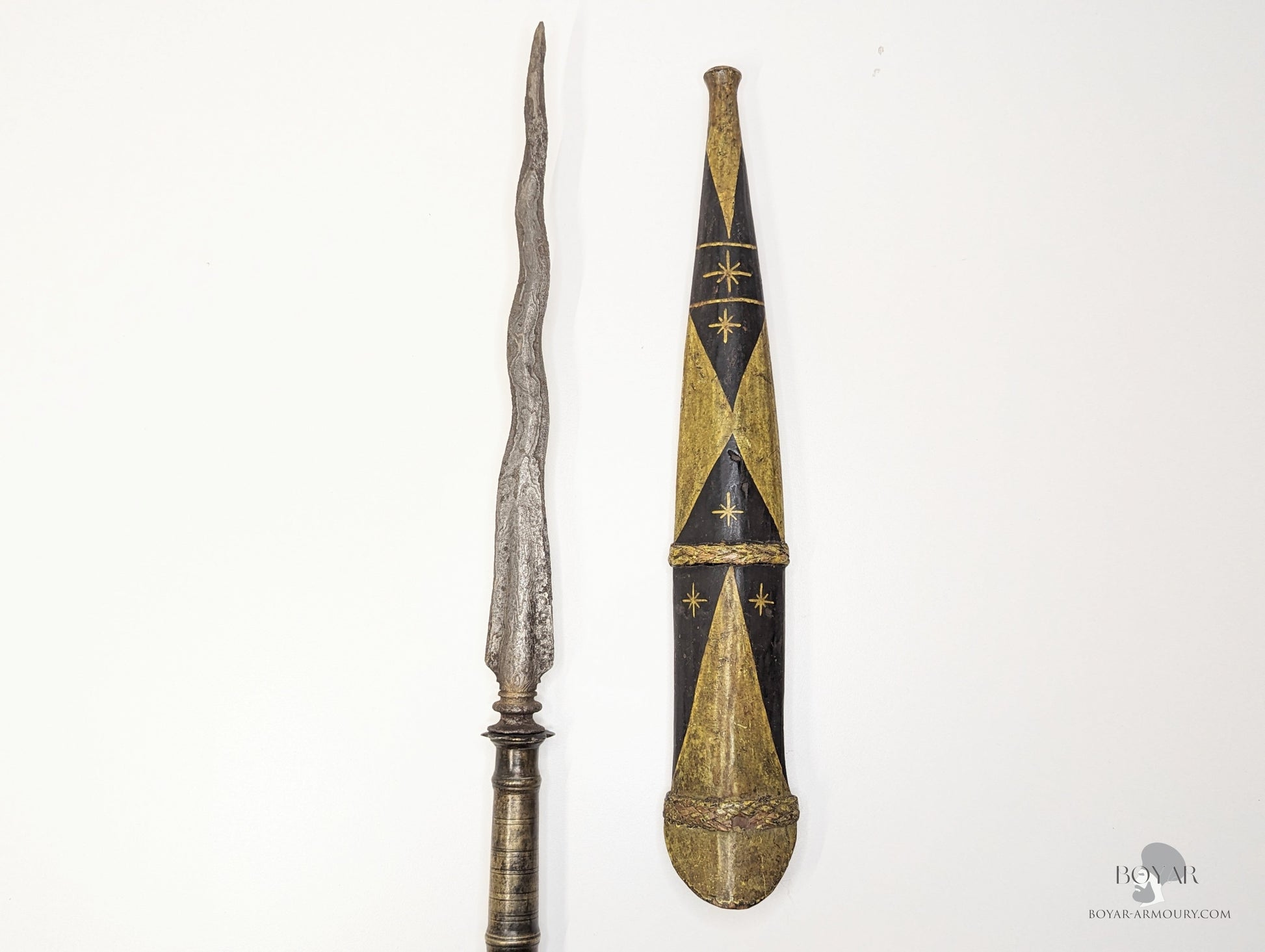 Spear With Scabbard Indonesia