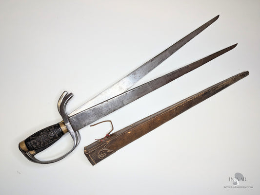 Superb Set Of Húdiédao China Mid 19Th Century Sword