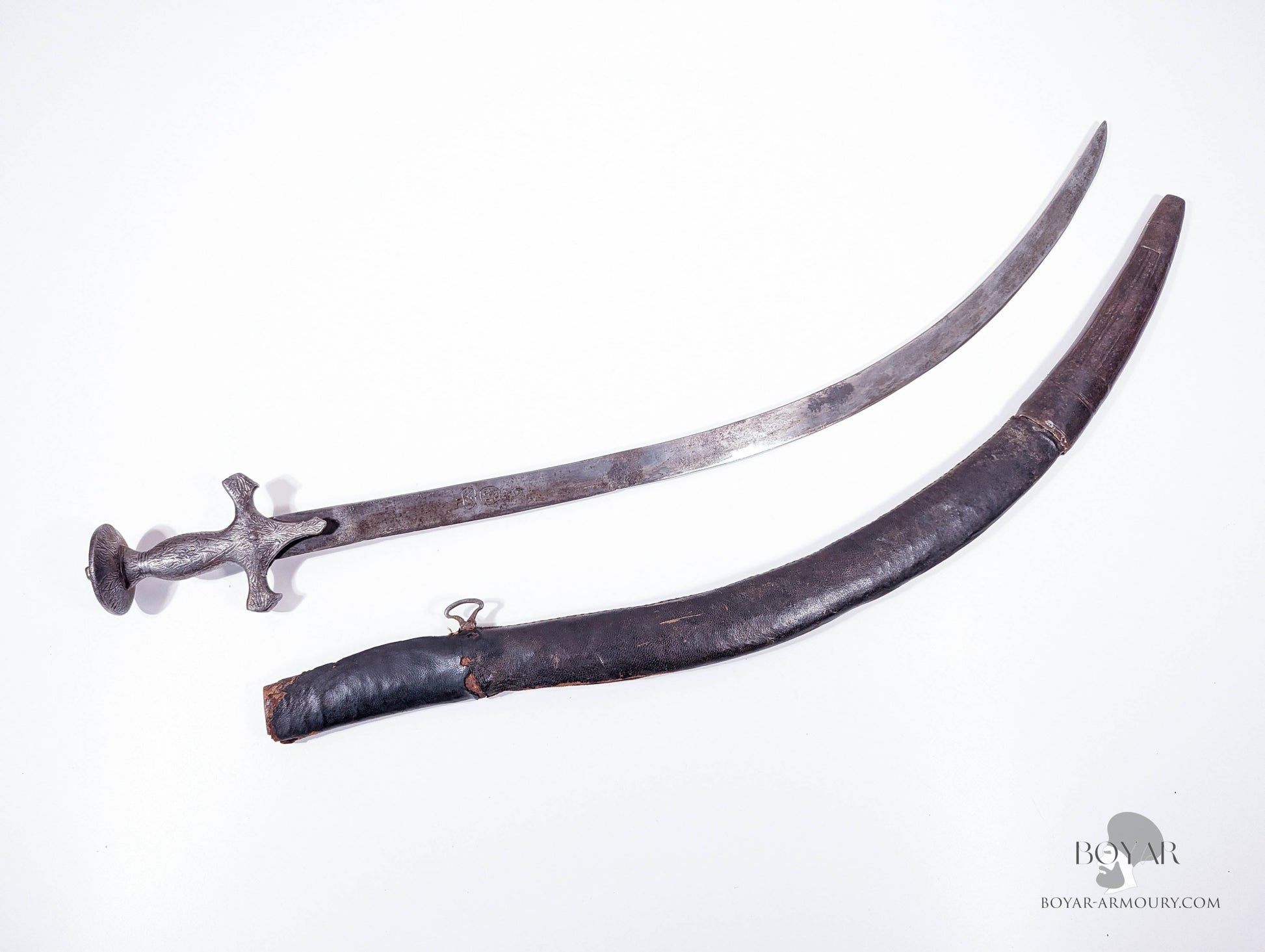 Tulwar With Curved Fighting Blade Sword