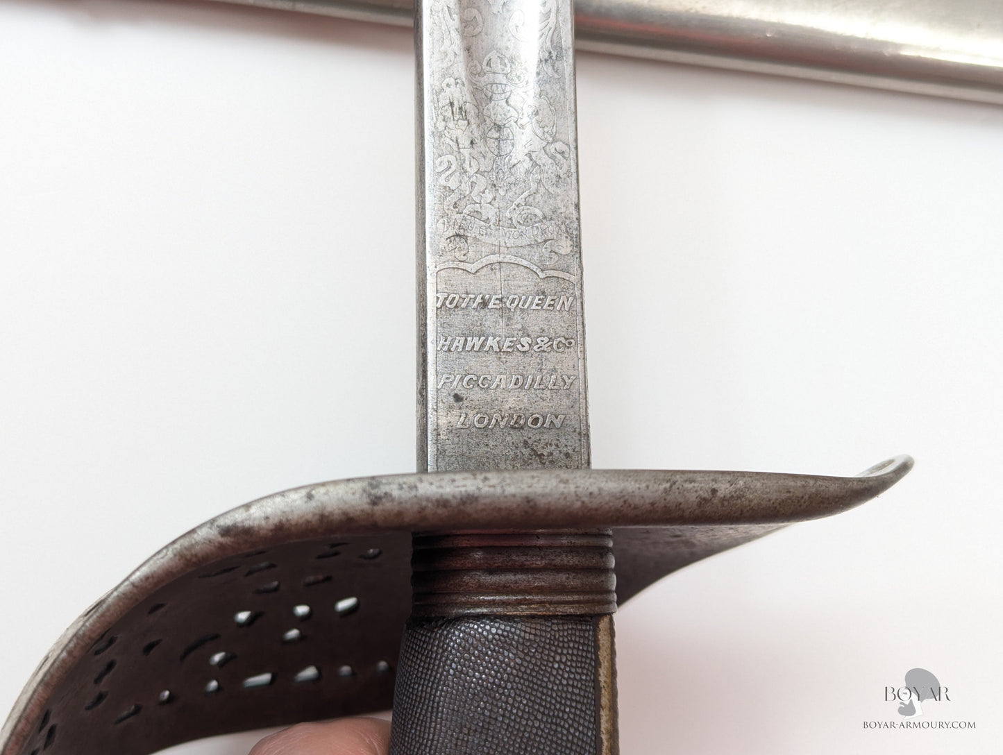 Victorian 1897 Pattern Piquet Weight Officer’s Sword By Pillin Retailed Hawkes & Co Piccadilly