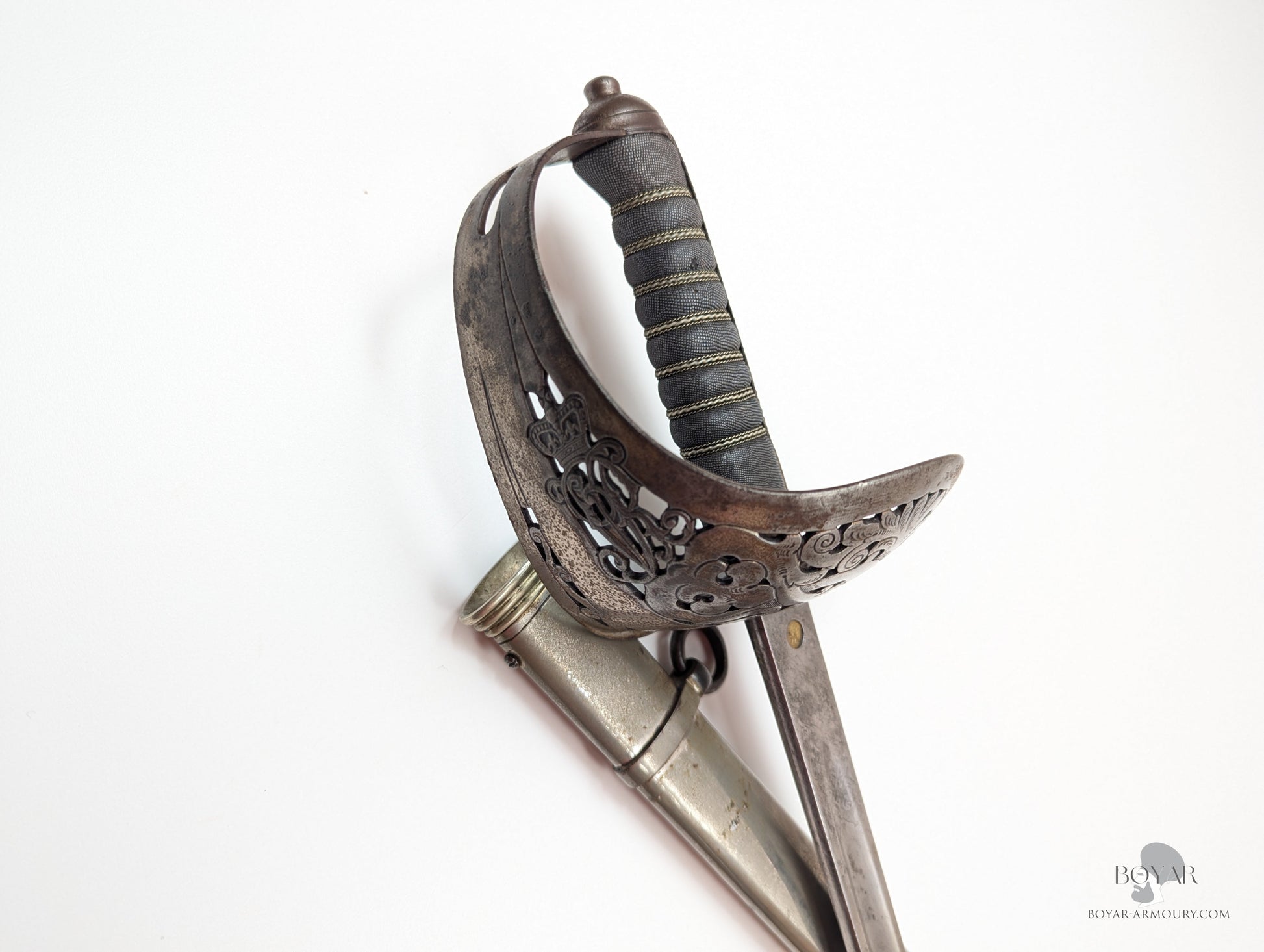 Victorian 1897 Pattern Piquet Weight Officer’s Sword By Pillin Retailed Hawkes & Co Piccadilly