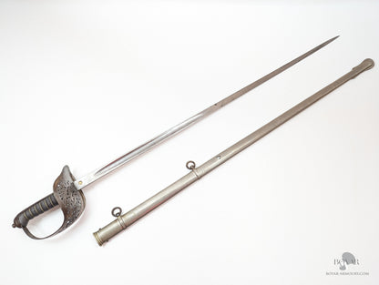 Victorian 1897 Pattern Piquet Weight Officer’s Sword By Pillin Retailed Hawkes & Co Piccadilly