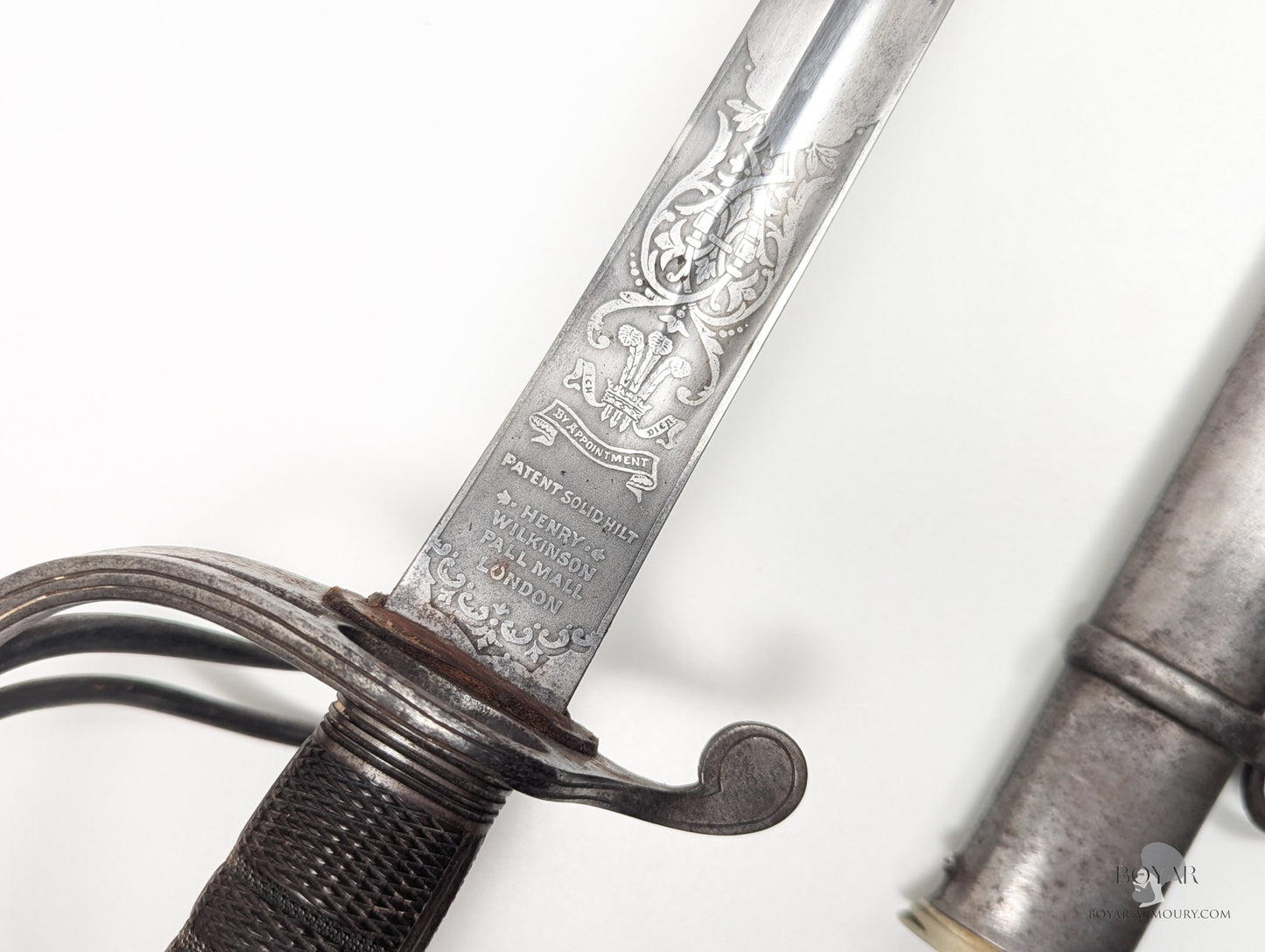 Victorian ’Patent Solid Hilt’ Sword of Boer War KIA Officer Sword