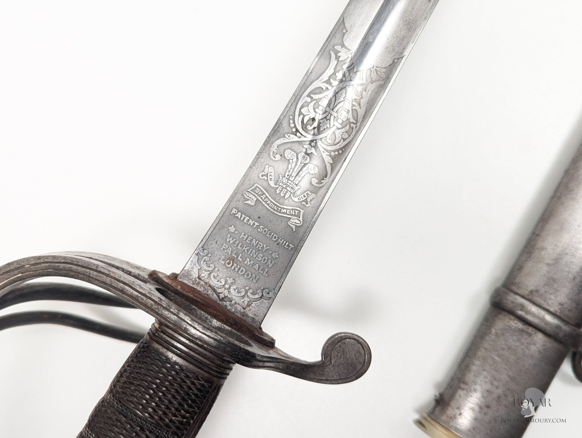 Victorian ’Patent Solid Hilt’ Sword of Boer War KIA Officer Sword