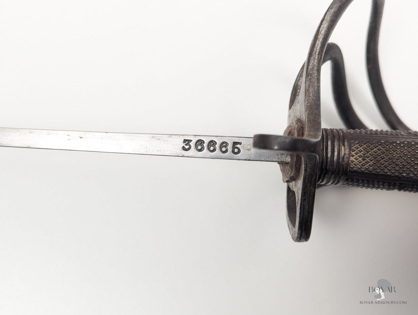 Victorian ’Patent Solid Hilt’ Sword of Boer War KIA Officer Sword