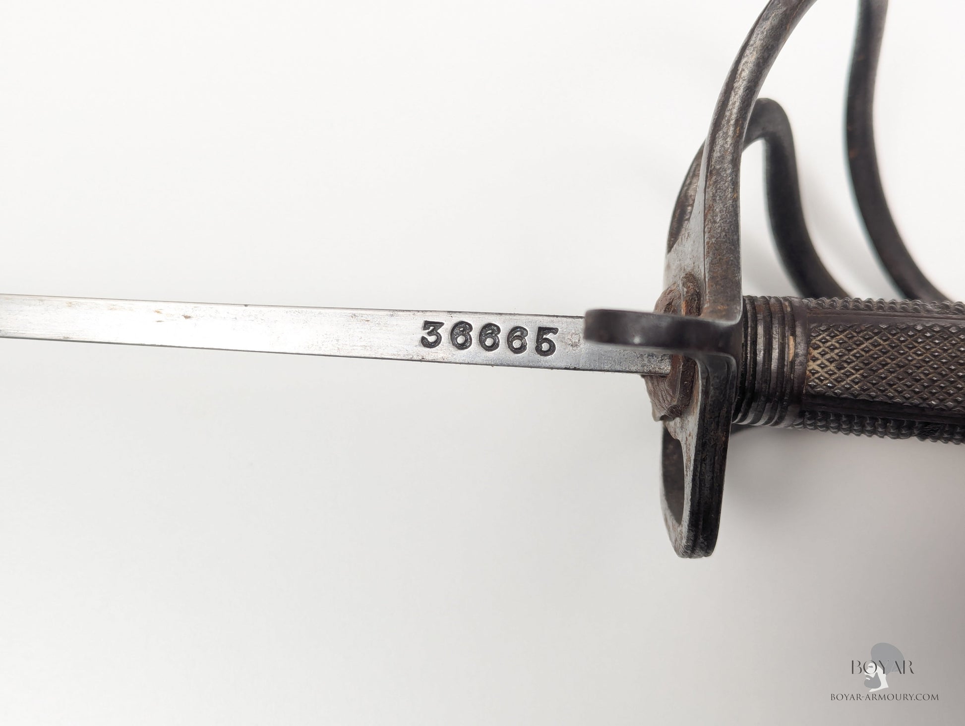 Victorian ’Patent Solid Hilt’ Sword of Boer War KIA Officer Sword