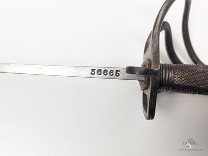 Victorian ’Patent Solid Hilt’ Sword of Boer War KIA Officer Sword