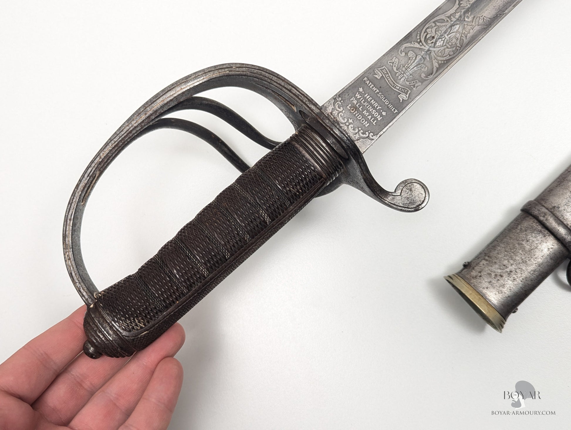 Victorian ’Patent Solid Hilt’ Sword of Boer War KIA Officer Sword