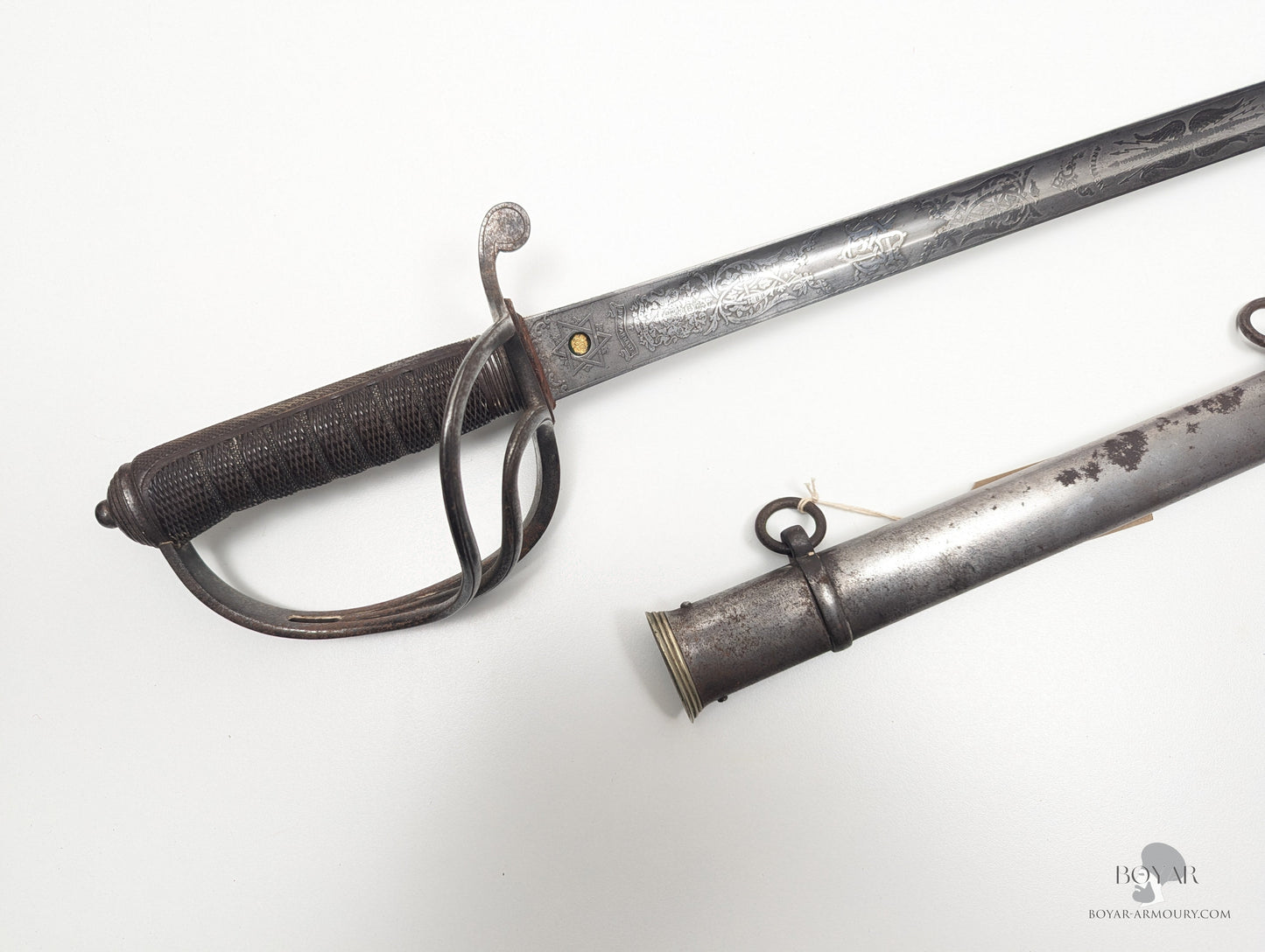 Victorian ’Patent Solid Hilt’ Sword of Boer War KIA Officer Sword