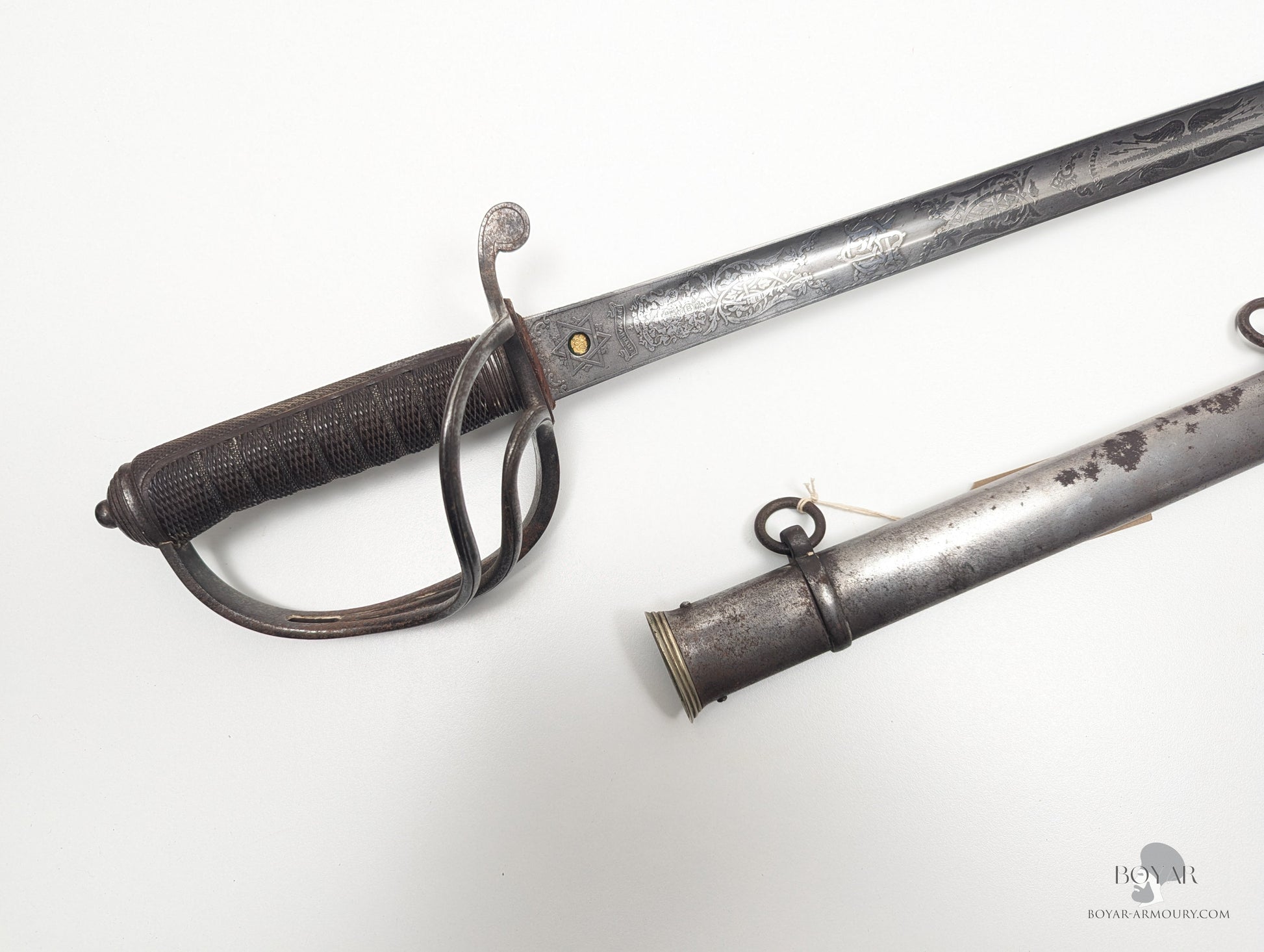 Victorian ’Patent Solid Hilt’ Sword of Boer War KIA Officer Sword