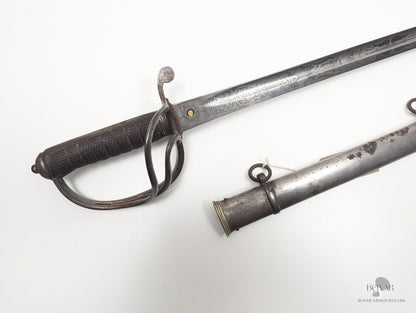 Victorian ’Patent Solid Hilt’ Sword of Boer War KIA Officer Sword